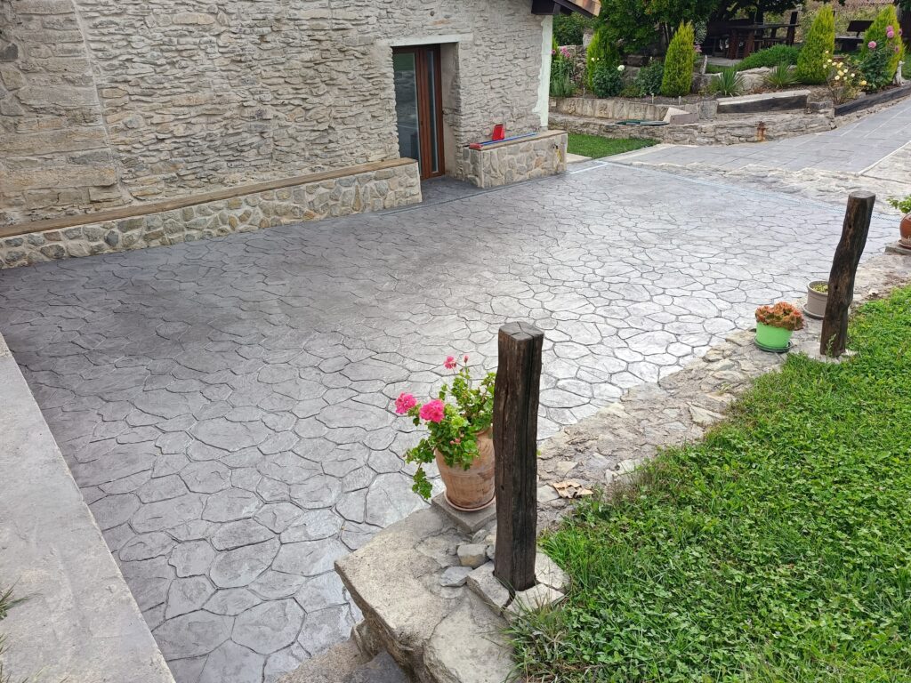 Hormigón impreso en Asturias.