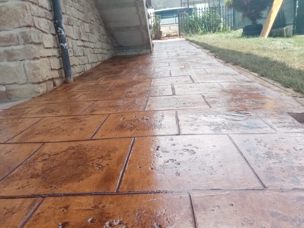 hormigón impreso en Bizkaia.